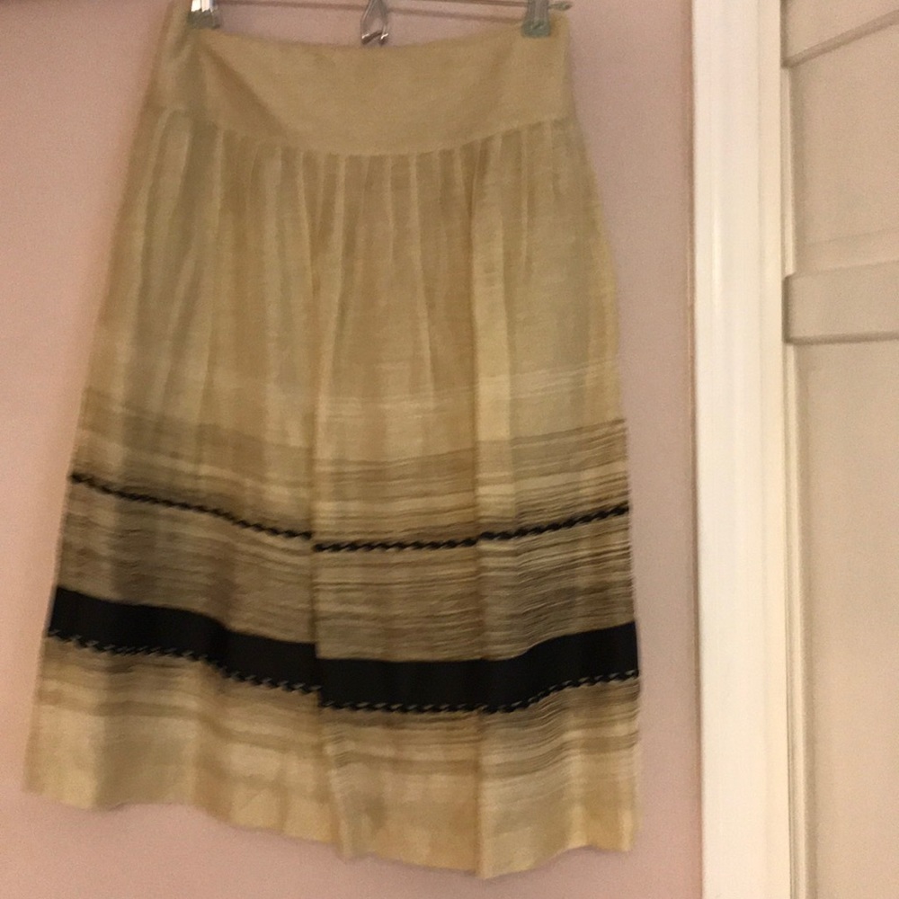 Silk/linen Skirt lined